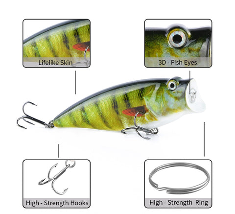 Image of Fishing Lures Lifelike Artificial Bait Set