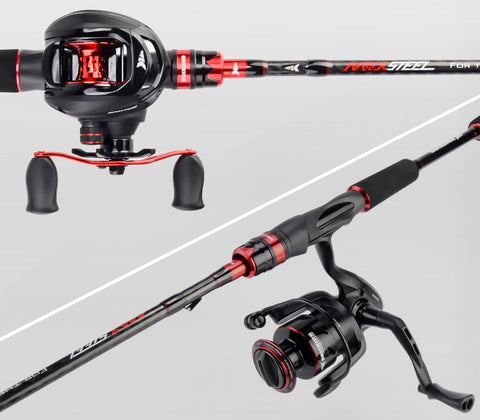 Image of Steel Spinning Fishing Rod