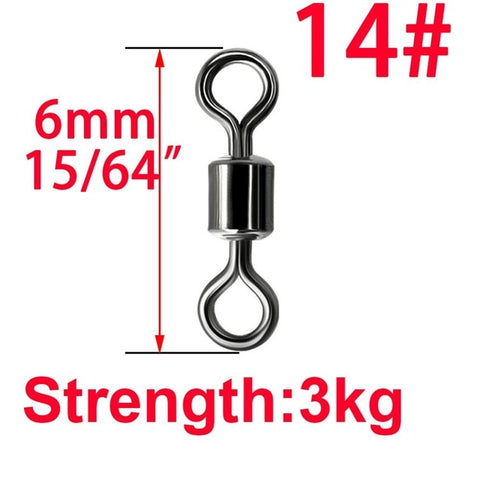 Image of 50Pcs Solid Ring Ball Bearing Swivels