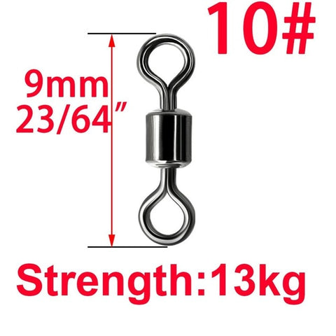 Image of 50Pcs Solid Ring Ball Bearing Swivels