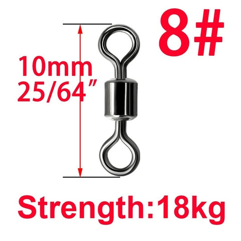 Image of 50Pcs Solid Ring Ball Bearing Swivels