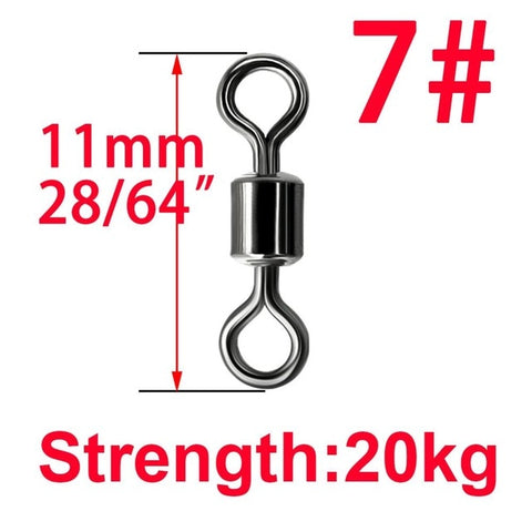 Image of 50Pcs Solid Ring Ball Bearing Swivels