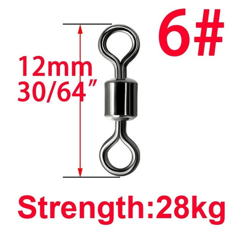 Image of 50Pcs Solid Ring Ball Bearing Swivels