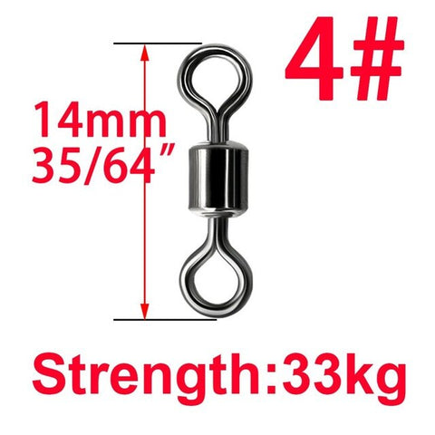 Image of 50Pcs Solid Ring Ball Bearing Swivels