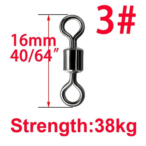 Image of 50Pcs Solid Ring Ball Bearing Swivels