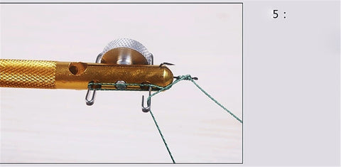 Image of Metal Fishing Hook Knotting Tool