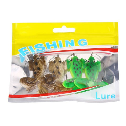 Image of 4Pcs Frog Soft Fishing Lures
