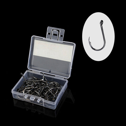 Image of 100Pcs High Carbon Steel Fishhooks