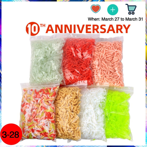 Image of 50Pcs Soft Fishing Lure Smell Worms