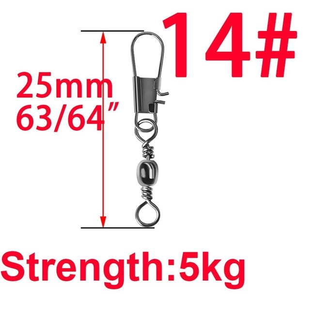 50Pcs Swivels with Interlock Snap