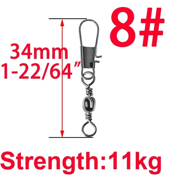 50Pcs Swivels with Interlock Snap