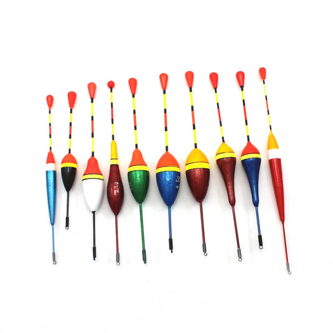 Image of 10Pcs Fishing Floats Set