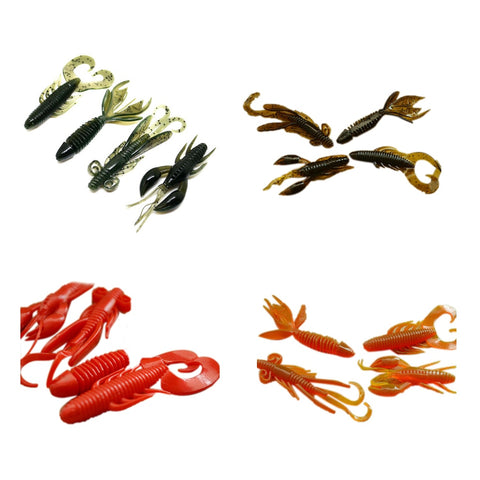 Image of 4Pcs Soft Silicon Shrimp Shaped Fishing Lure