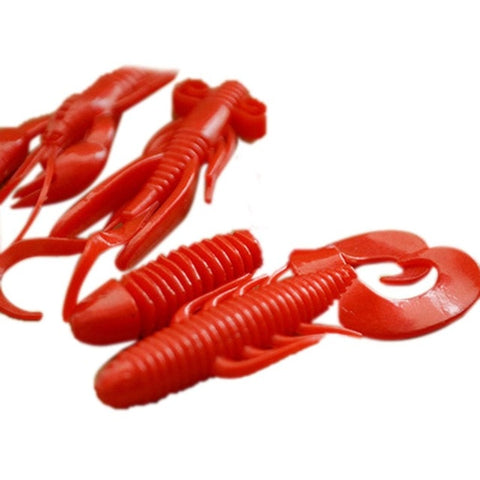 Image of 4Pcs Soft Silicon Shrimp Shaped Fishing Lure