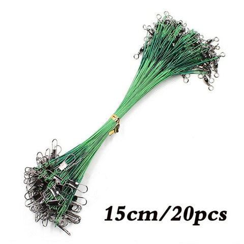 Image of 20Pcs Anti-Bite Steel Fishing Line