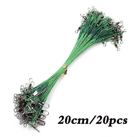 Image of 20Pcs Anti-Bite Steel Fishing Line