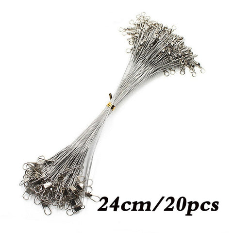 Image of 20Pcs Anti-Bite Steel Fishing Line