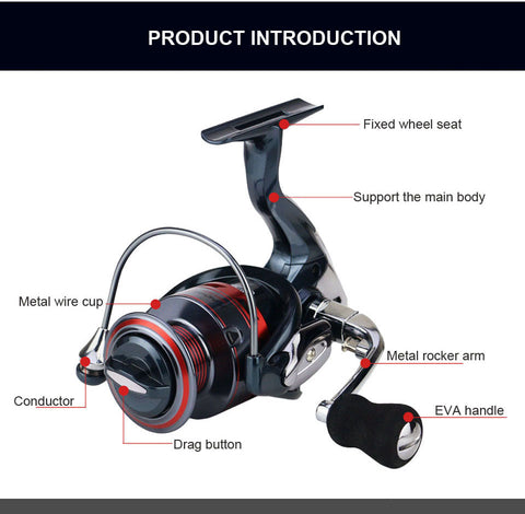 Image of 13+1BB Metal Spinning Fishing Reel