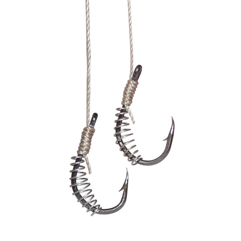 Image of 10Pcs Barbed Spring Fishing Hooks