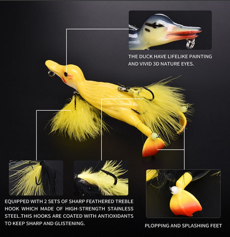 Image of 3D STUPID DUCK Topwater Fishing Lure