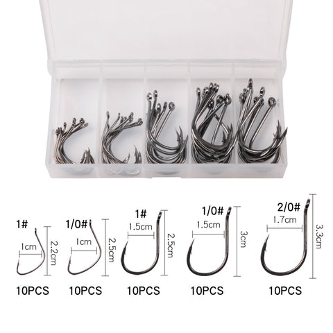 Image of 100Pcs Sea Fishing Hooks
