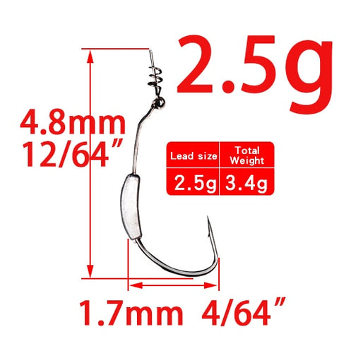 Image of 5Pcs Lead Jig Head Fish Hooks
