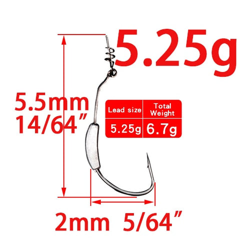 Image of 5Pcs Lead Jig Head Fish Hooks