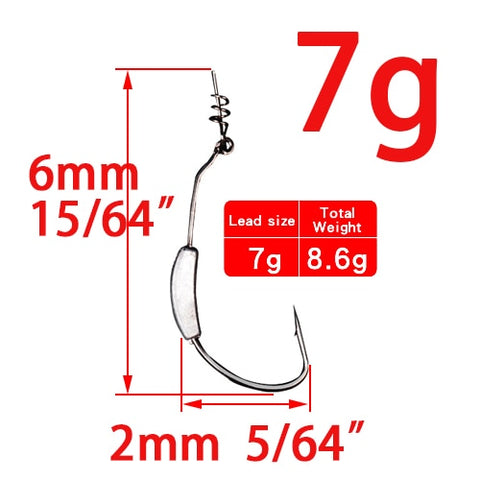 Image of 5Pcs Lead Jig Head Fish Hooks