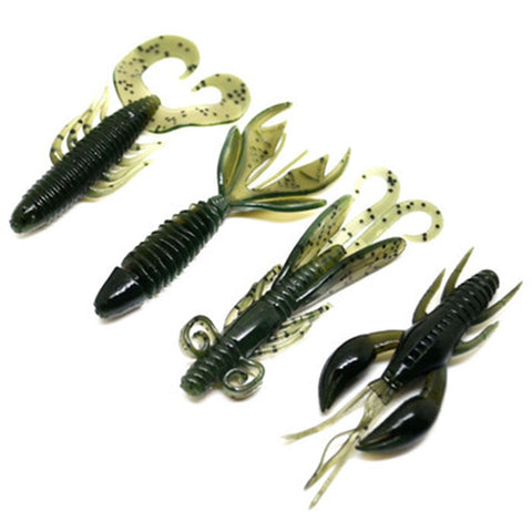 Image of 4Pcs Soft Silicon Shrimp Shaped Fishing Lure