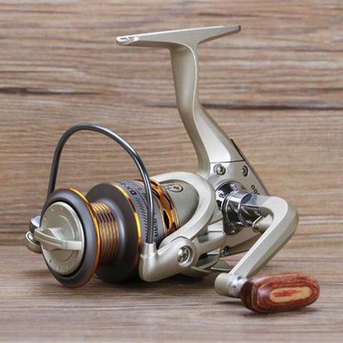 Image of 12+1BB Wooden Handshake Spinning Fishing Reel