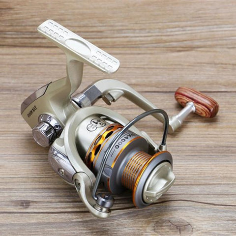 Image of 12+1BB Wooden Handshake Spinning Fishing Reel