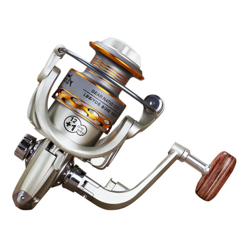 Image of 12+1BB Wooden Handshake Spinning Fishing Reel