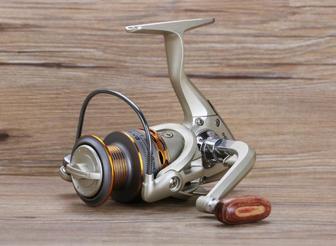 Image of 12+1BB Wooden Handshake Spinning Fishing Reel