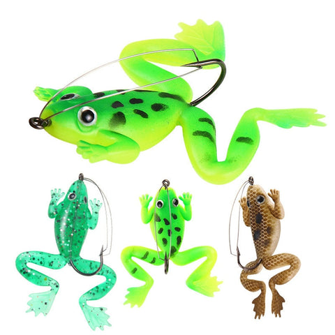 Image of 4Pcs Frog Soft Fishing Lures