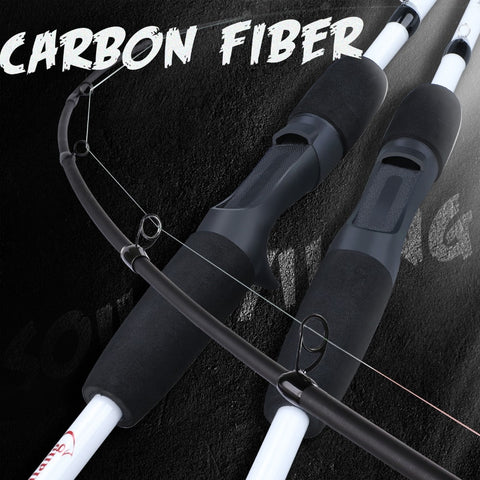 Image of 2/3 Sections Carbon Fiber Spinning Fishing Rod