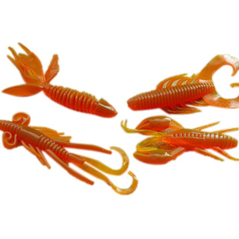 Image of 4Pcs Soft Silicon Shrimp Shaped Fishing Lure