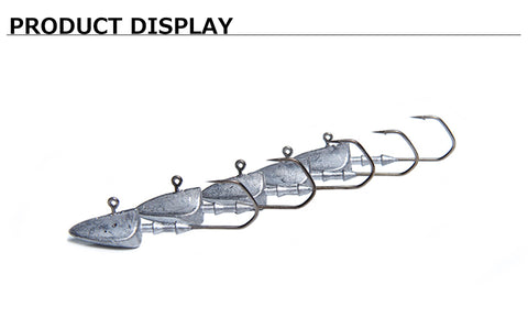 Image of 5Pcs Lead Head Hooks