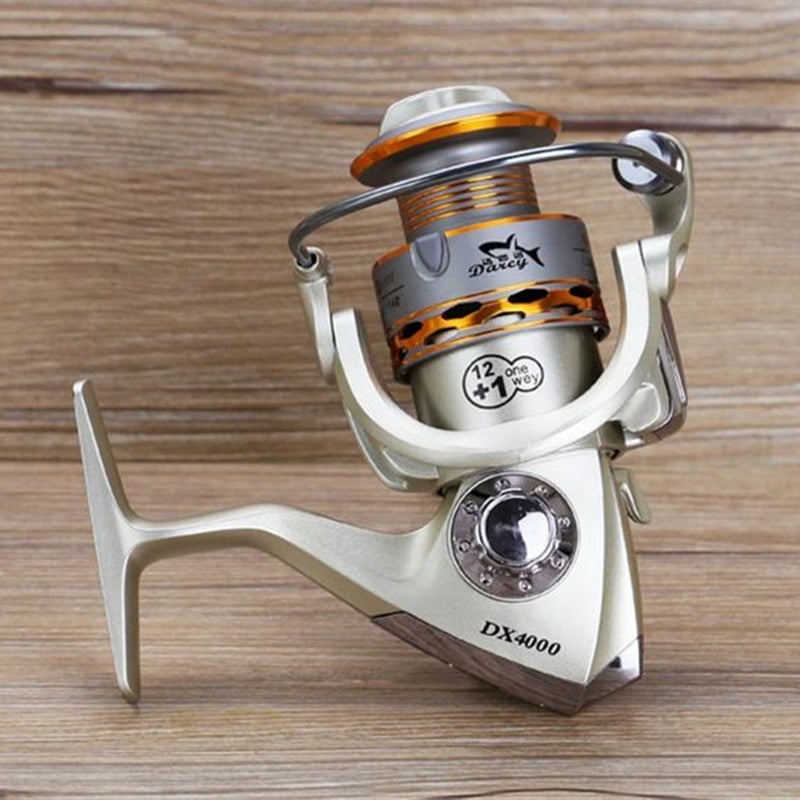 darcy fishing reel 12+1BB Wooden Handshake Spinning Fishing Reel – FishingHandy